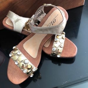 Midnight Velvet Sandals NWOT